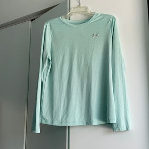 Under Armour Size M Running Top/ Mint Green